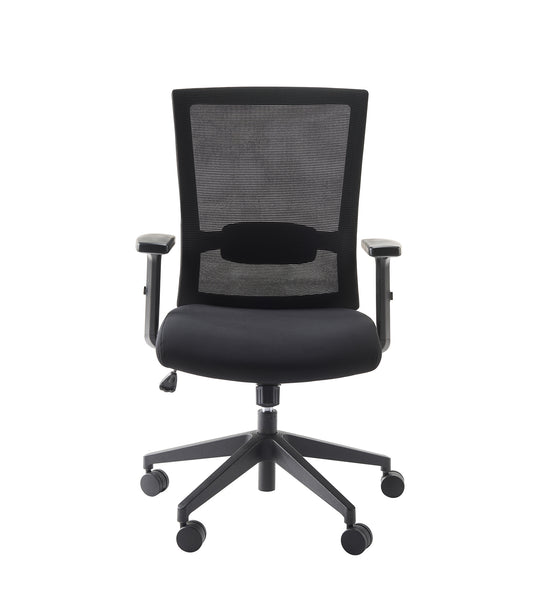 Iron Office Chair - All Black - Task Chair | Tollo.co.uk  