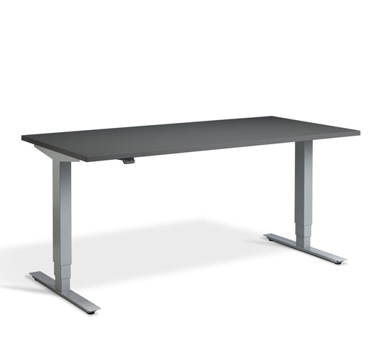 Aspen Electric Standing Desk - Silver & Graphite Pine - Desks - Standing - Electric | Tollo.co.uk  