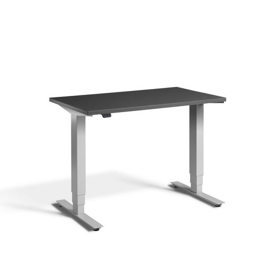 York Electric Sitstand Desk - Silver & Graphite - Desks - Standing - Electric | Tollo.co.uk  