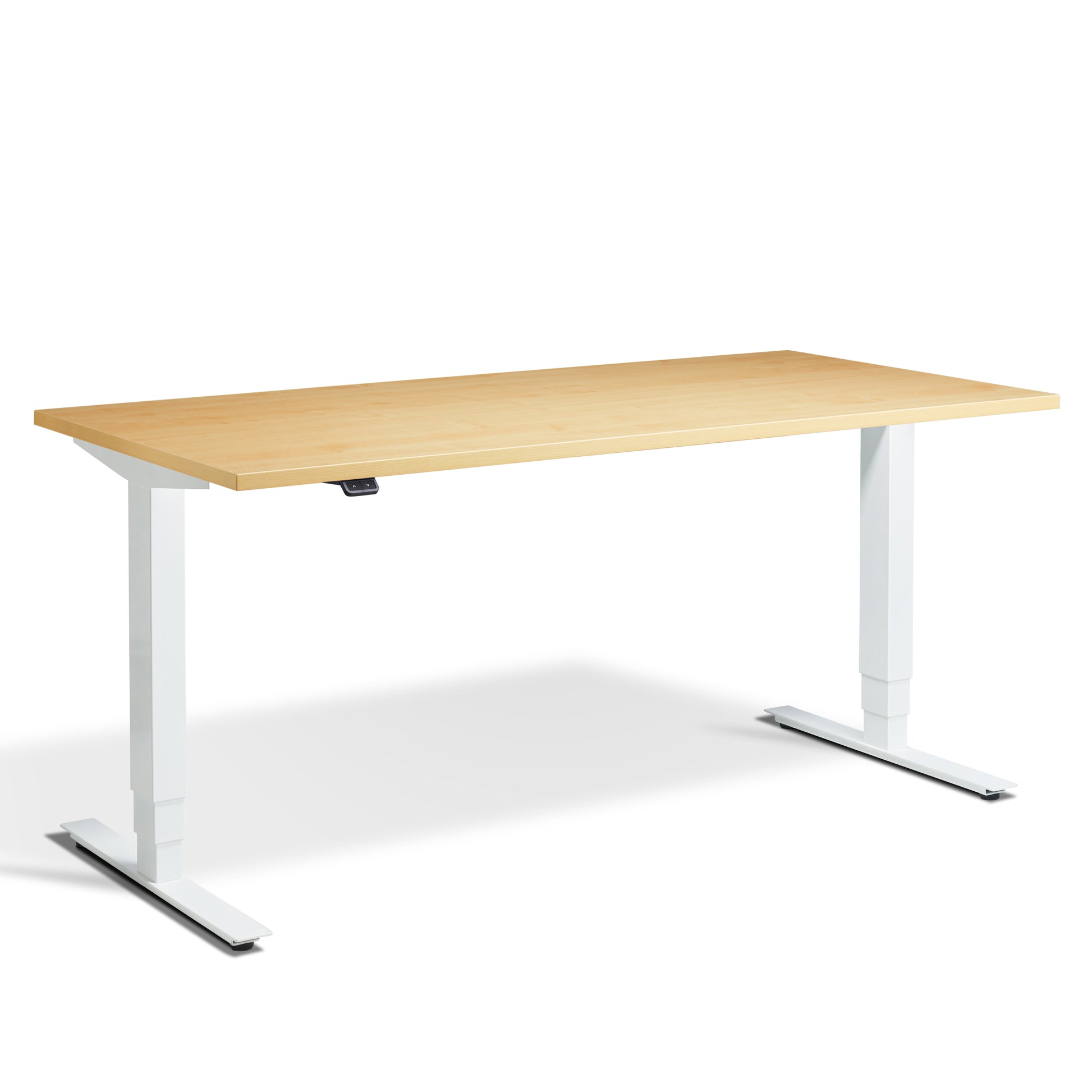 Aspen Electric Standing Desk - White & Oak - Desks - Standing - Electric | Tollo.co.uk  